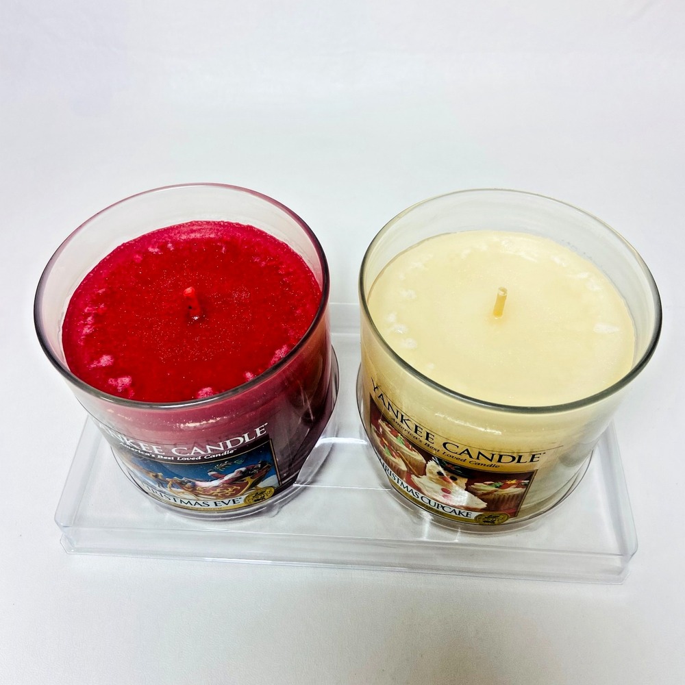 Yankee Candle Set Of 2 Christmas‎ Cookie Christmas Eve 7oz Tumbler Jar Set New - Picture 6 of 7